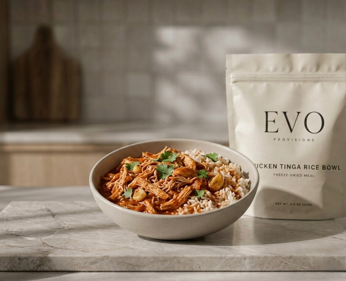CHICKEN TINGA RICE BOWL